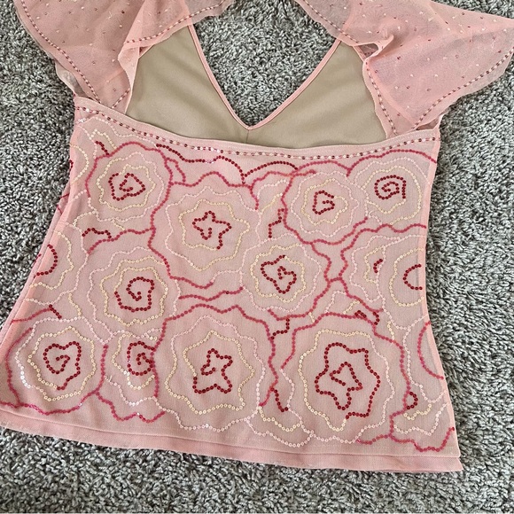 {BCBG} Beaded Shirt and Skirt Matching Set - Picture 3 of 16